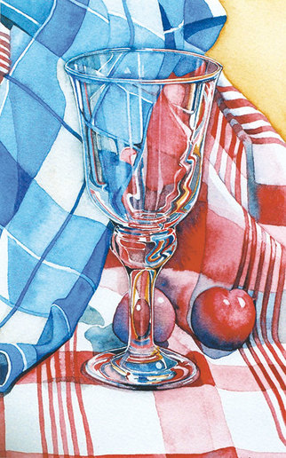 Glass with Plums