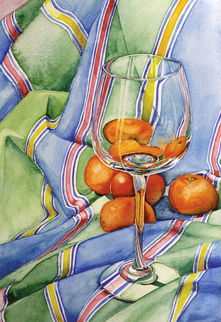 Glass with Oranges
