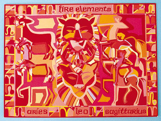 Kim Whittingham, collage of Fire Elements